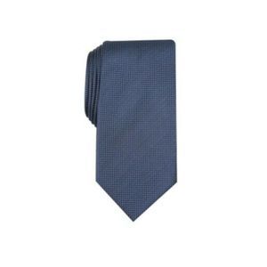 CLUBROOM Mens Navy Pin Dot Classic Neck Tie